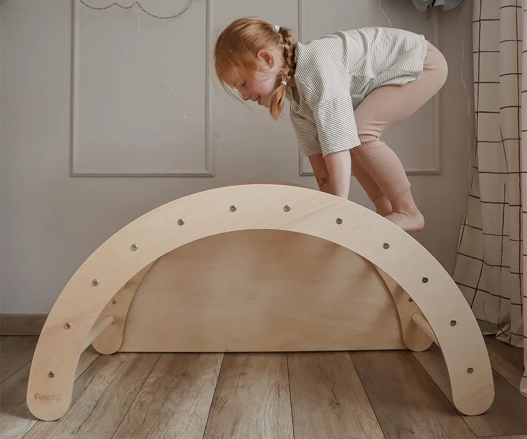 Ensemble arche d'escalade et coussin