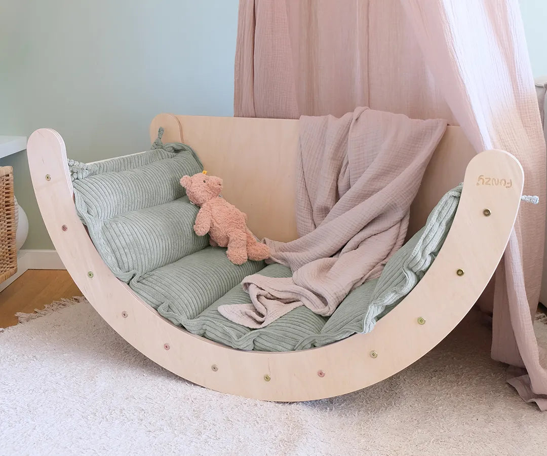 Ensemble arche d'escalade et coussin